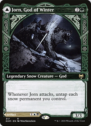 MTG card Jorn, God of Winter